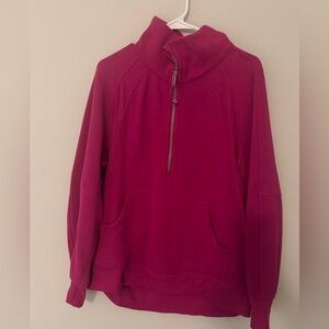 lululemon athletica Magenta Half-Zip Pullover